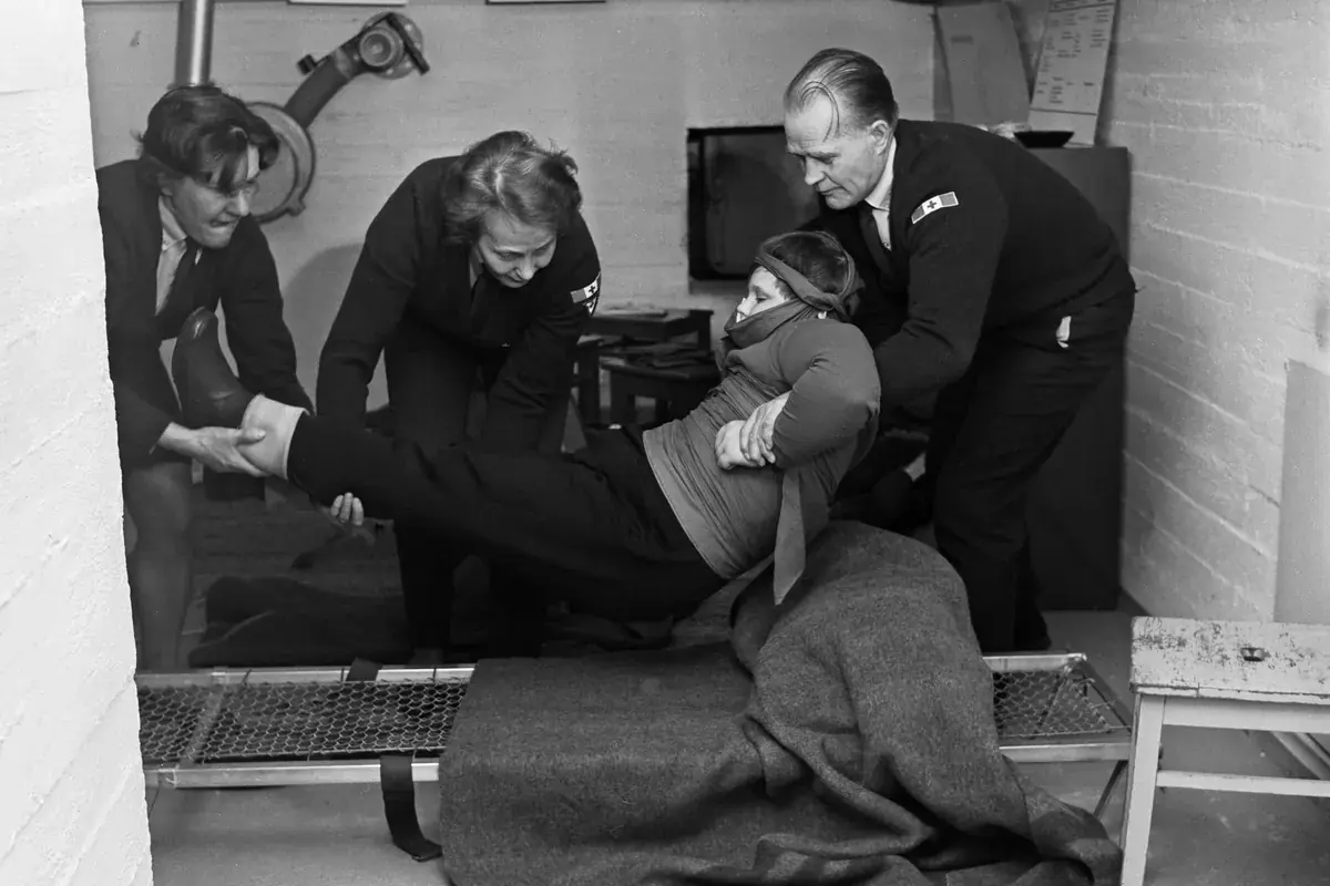 Ensiapukurssi Porvoossa maaliskuussa 1970